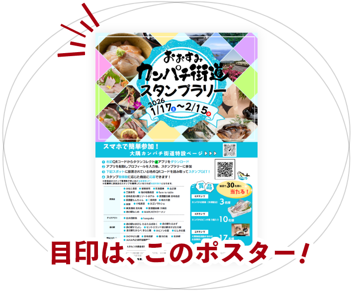 目印は、こちらのポスター!